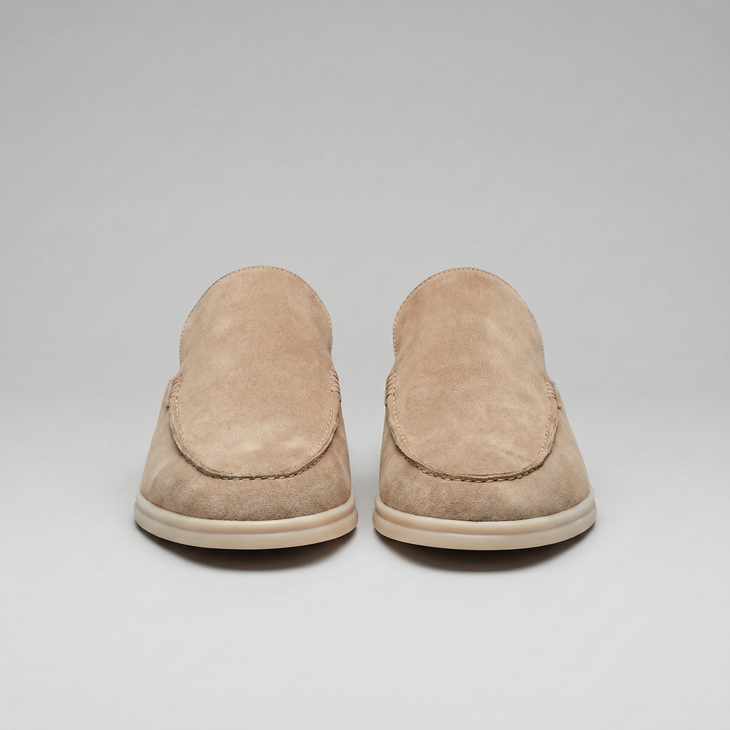 Men's Suede Backless Loafer Mules