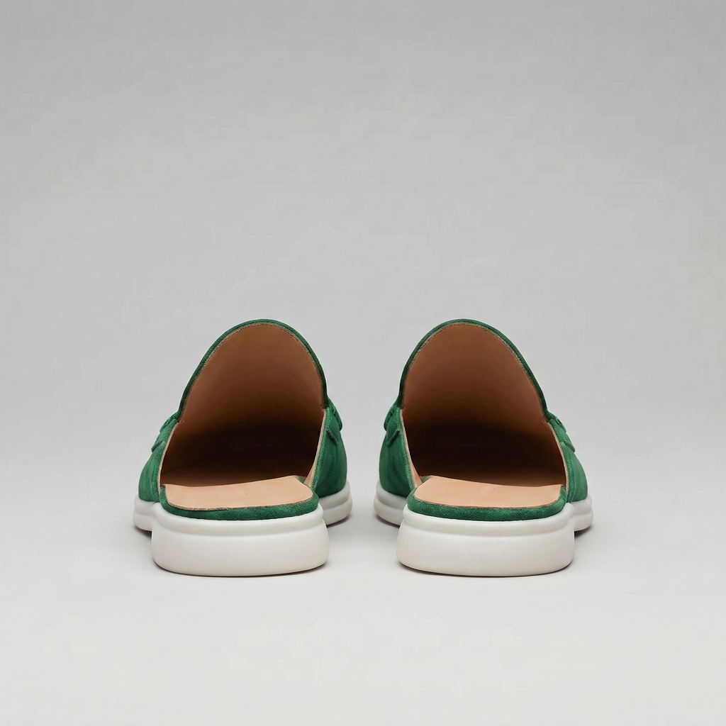 Men's Suede Backless Loafer Mules