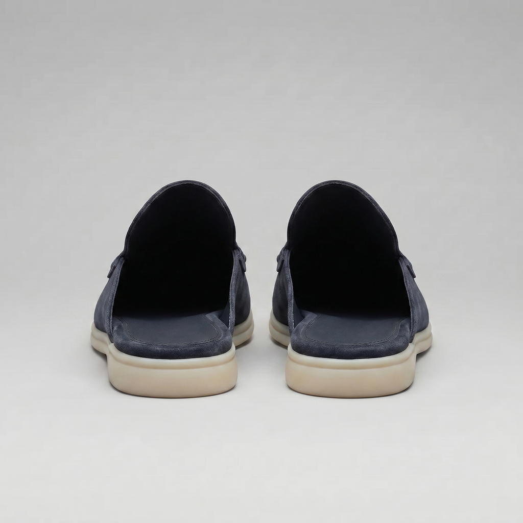 Men's Suede Backless Loafer Mules