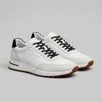 Men's Suede Panel Lace-Up Trainers