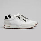 Men's Suede Panel Lace-Up Trainers
