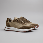 Men's Suede Panel Lace-Up Trainers