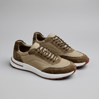 Men's Suede Panel Lace-Up Trainers