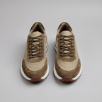 Men's Suede Panel Lace-Up Trainers