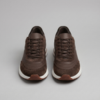 Men's Suede Panel Lace-Up Trainers