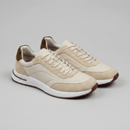 Men's Suede Panel Lace-Up Trainers
