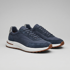 Men's Suede Panel Lace-Up Trainers