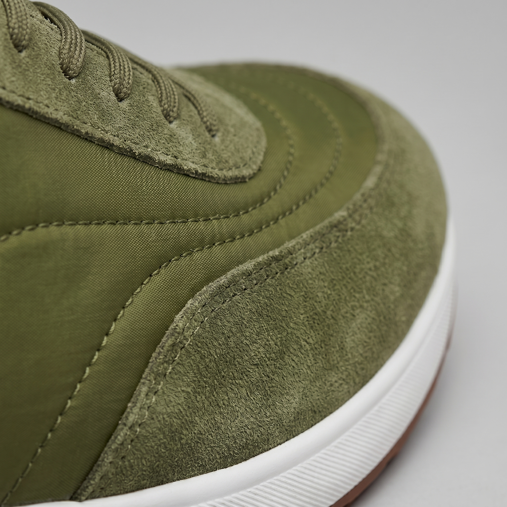 Men's Suede Panel Lace-Up Trainers