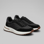 Men's Suede and Nylon Panel Trainers