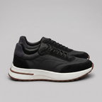 Men's Suede and Nylon Panel Trainers
