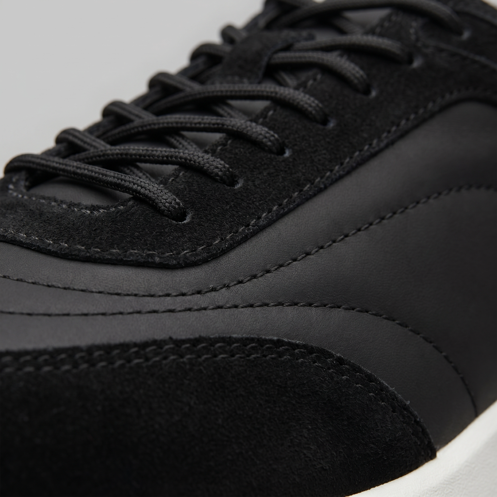 Men's Suede and Nylon Panel Trainers