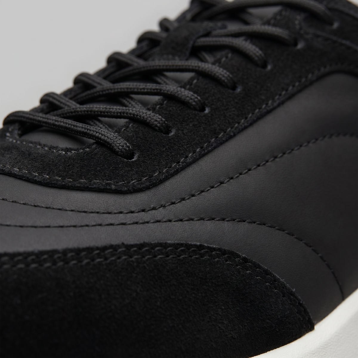 Men's Suede and Nylon Panel Trainers