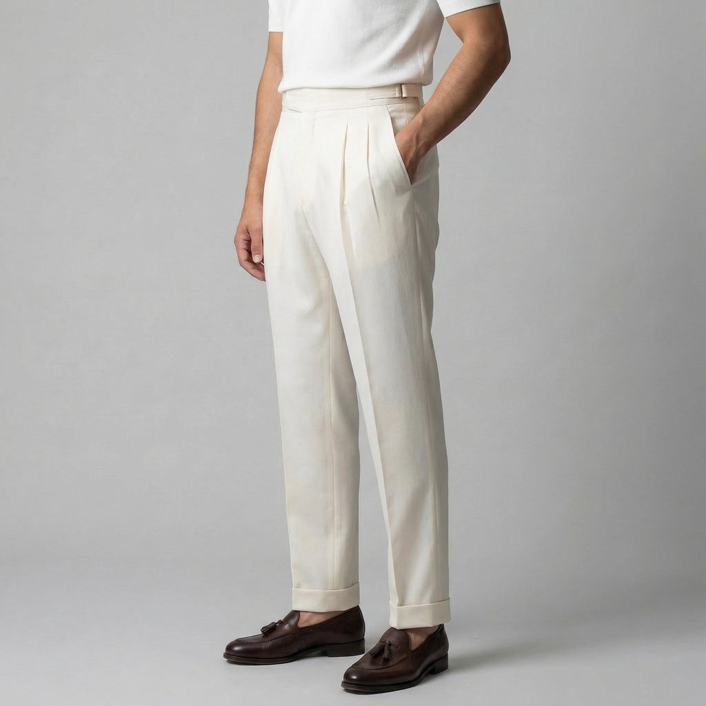 Men's Tailored fit Pleated Trousers