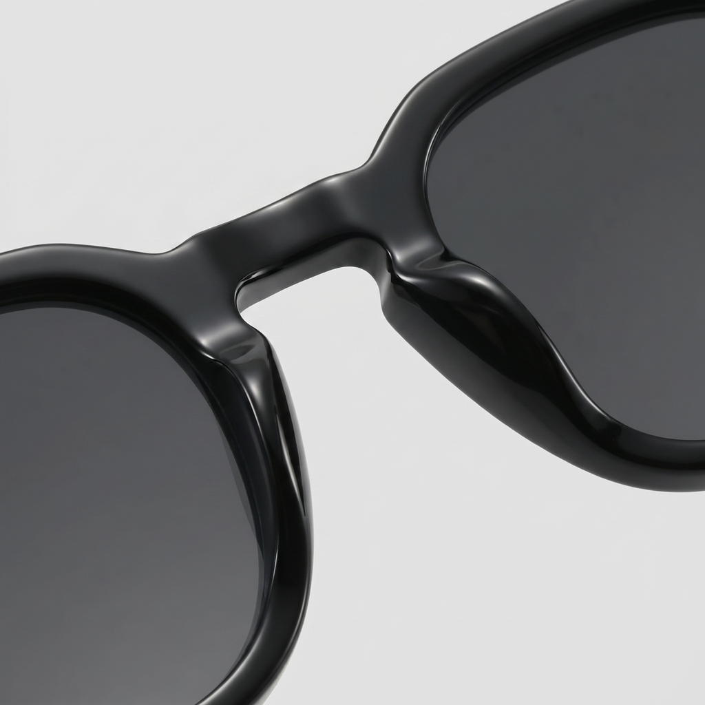 Men's Vintage Square Sunglasses with Dark Lenses