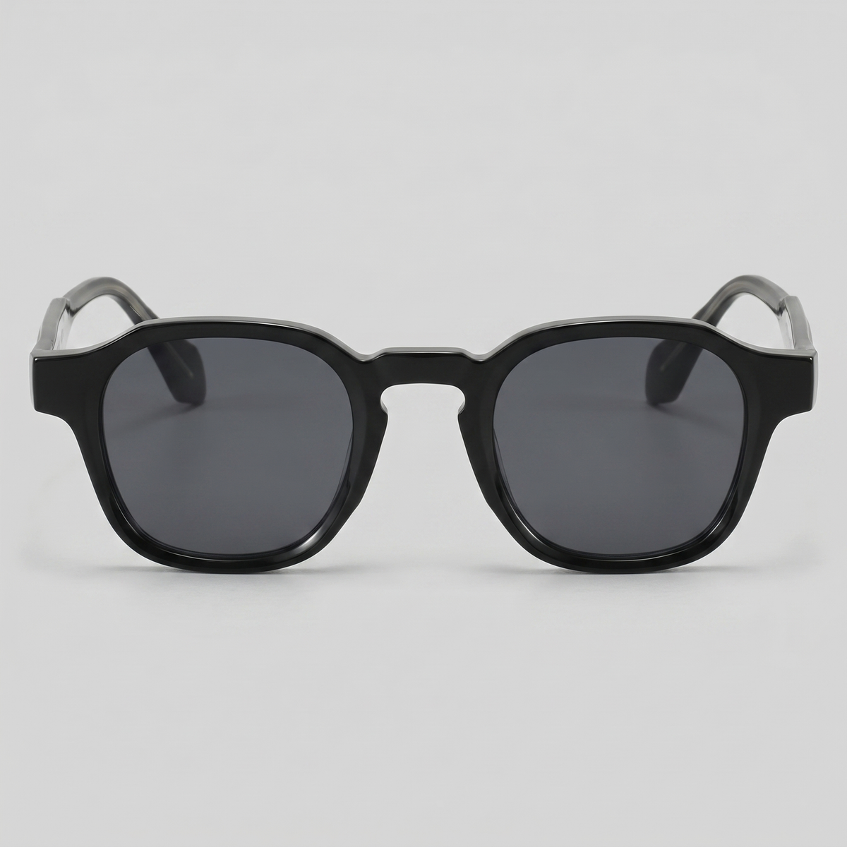 Men's Vintage Square Sunglasses with Dark Lenses