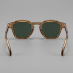 Men's Vintage Square Sunglasses with Dark Lenses