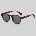 Men's Vintage Square Sunglasses with Dark Lenses