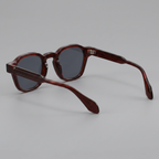 Men's Vintage Square Sunglasses with Dark Lenses