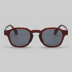 Men's Vintage Square Sunglasses with Dark Lenses