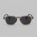 Men's Vintage Square Sunglasses with Dark Lenses