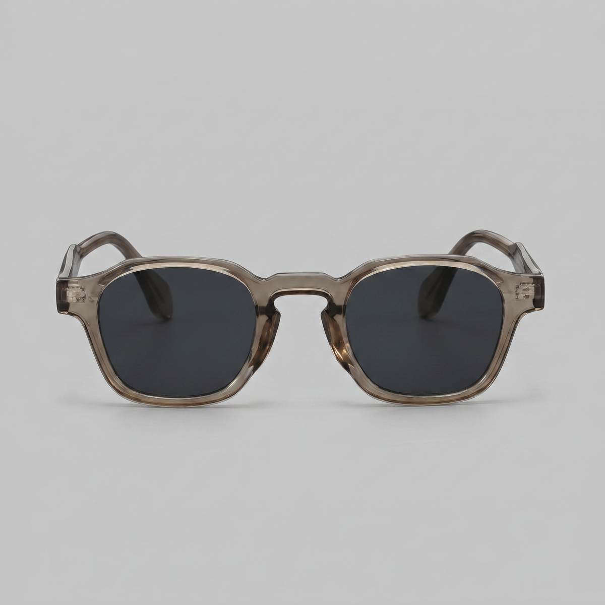 Men's Vintage Square Sunglasses with Dark Lenses