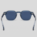Men's Vintage Square Sunglasses with Dark Lenses