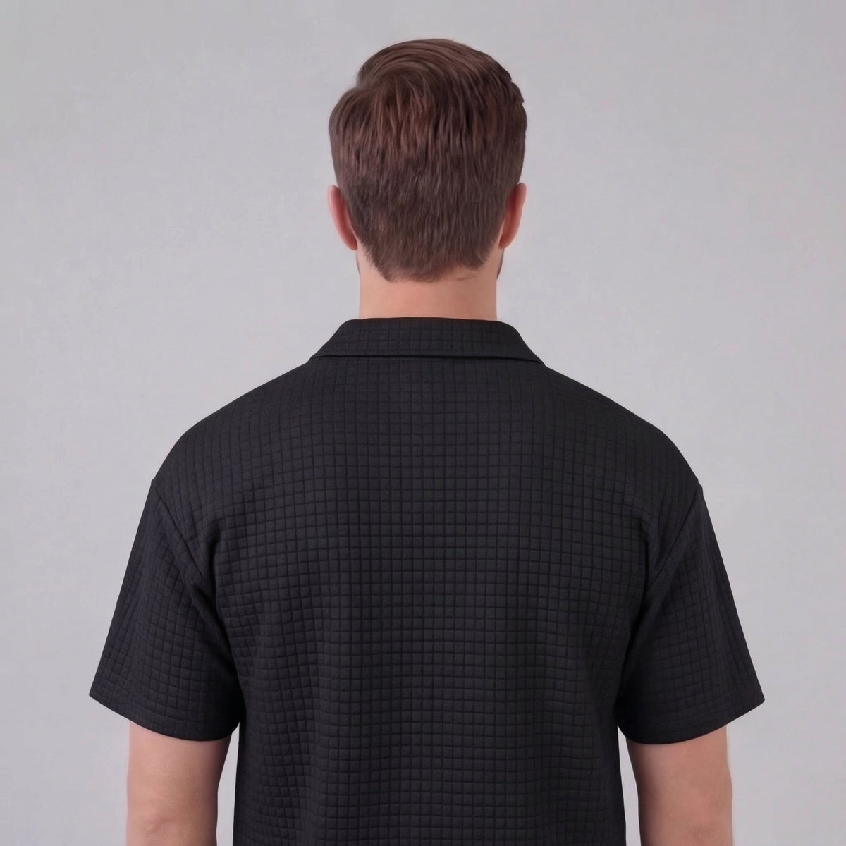 Men's Waffle Knit Short Outfit Summer Set