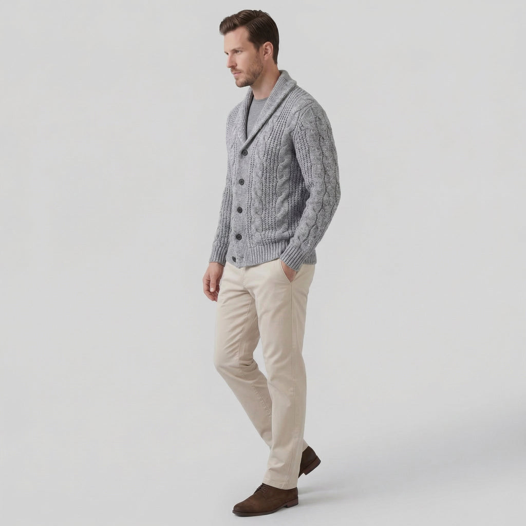 Men's Wool Knitted Cardigan