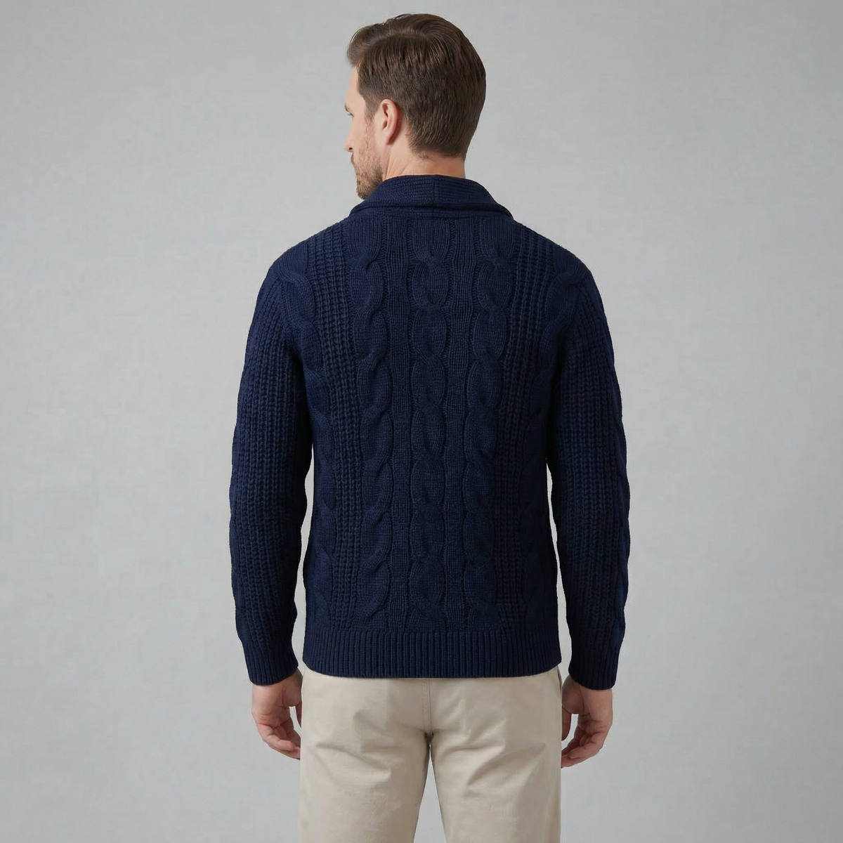 Men's Wool Knitted Cardigan