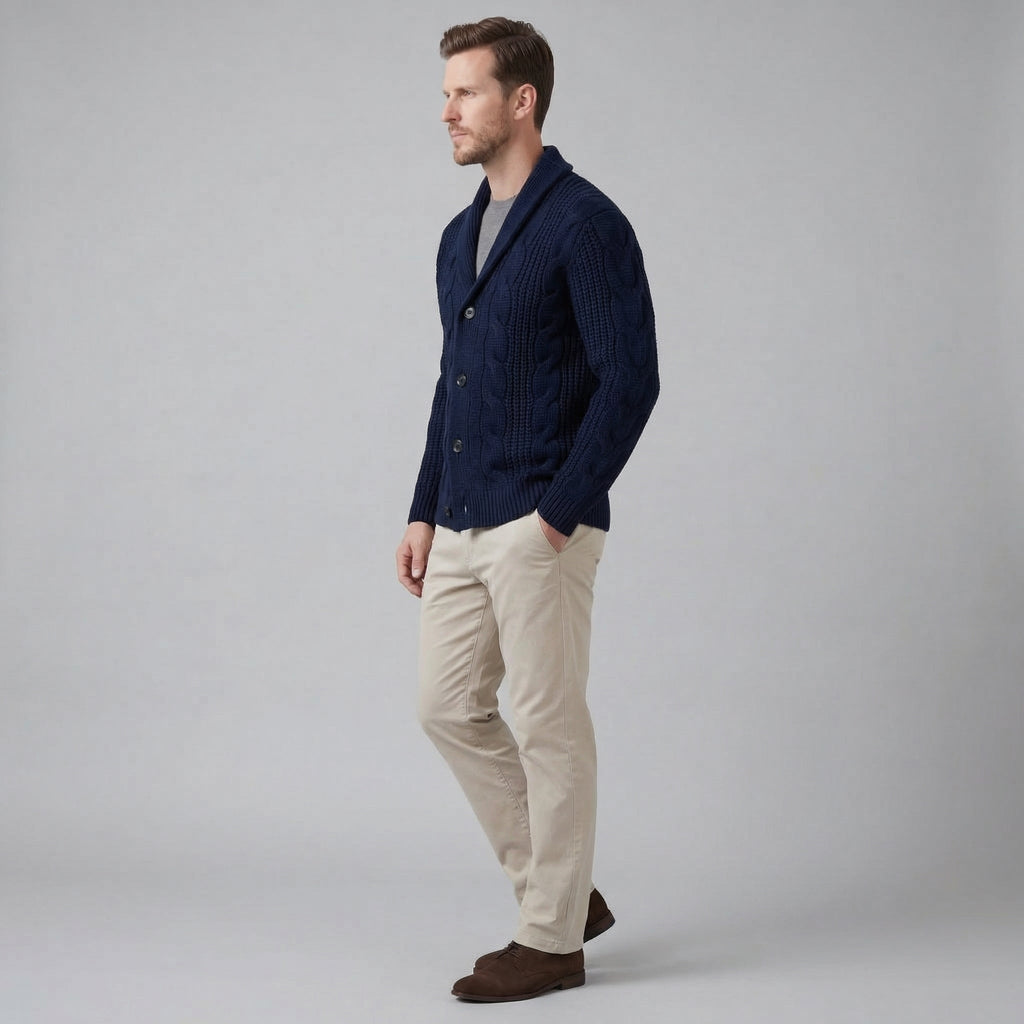 Men's Wool Knitted Cardigan