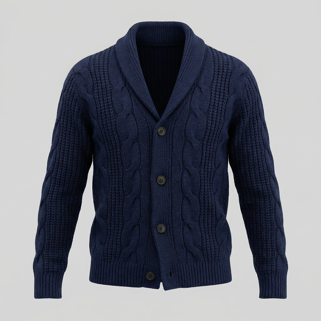 Men's Wool Knitted Cardigan