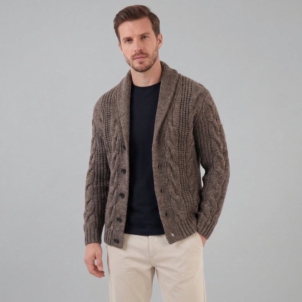 Men's Wool Knitted Cardigan