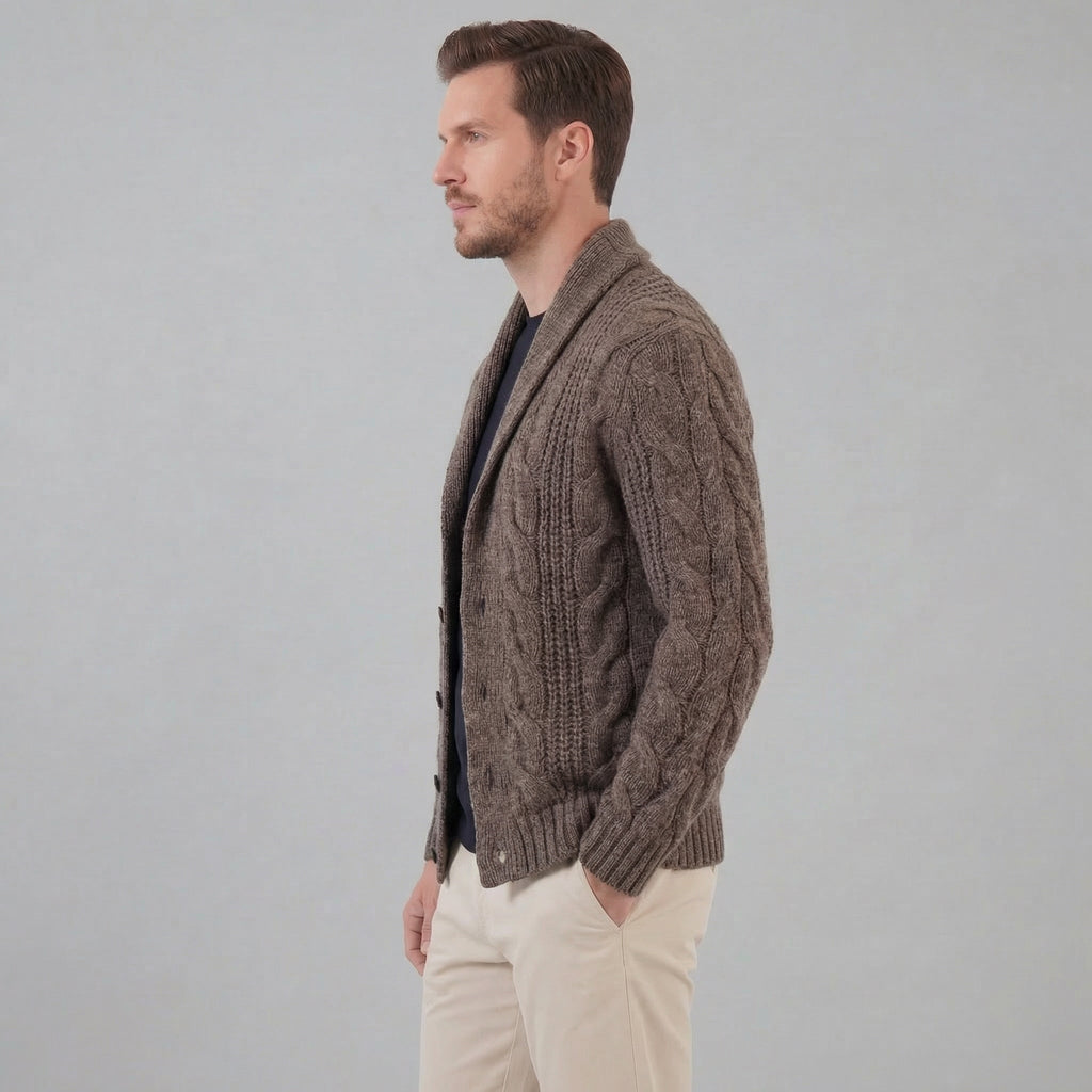 Men's Wool Knitted Cardigan