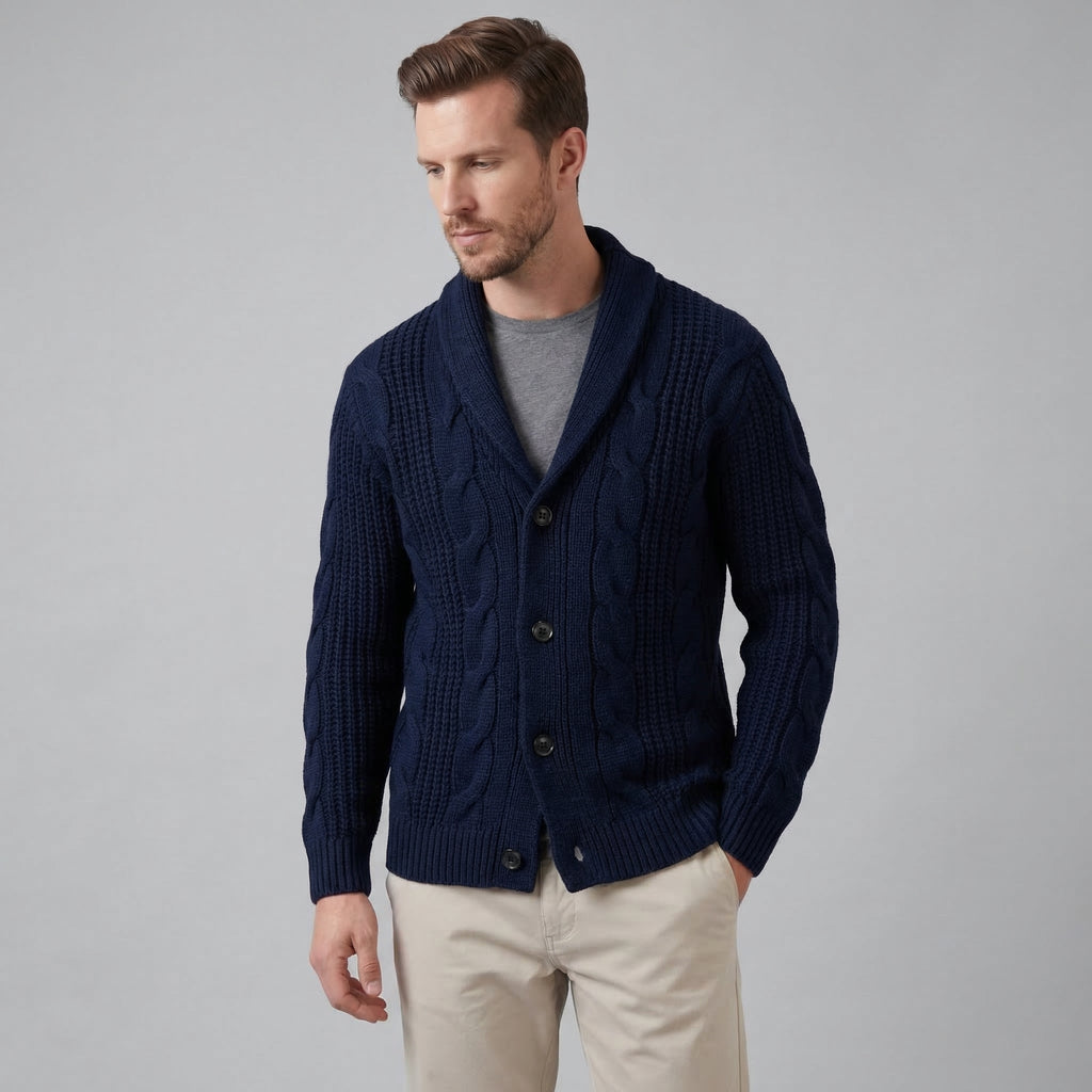 Men's Wool Knitted Cardigan
