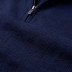 Navy Half-Zip Sweater